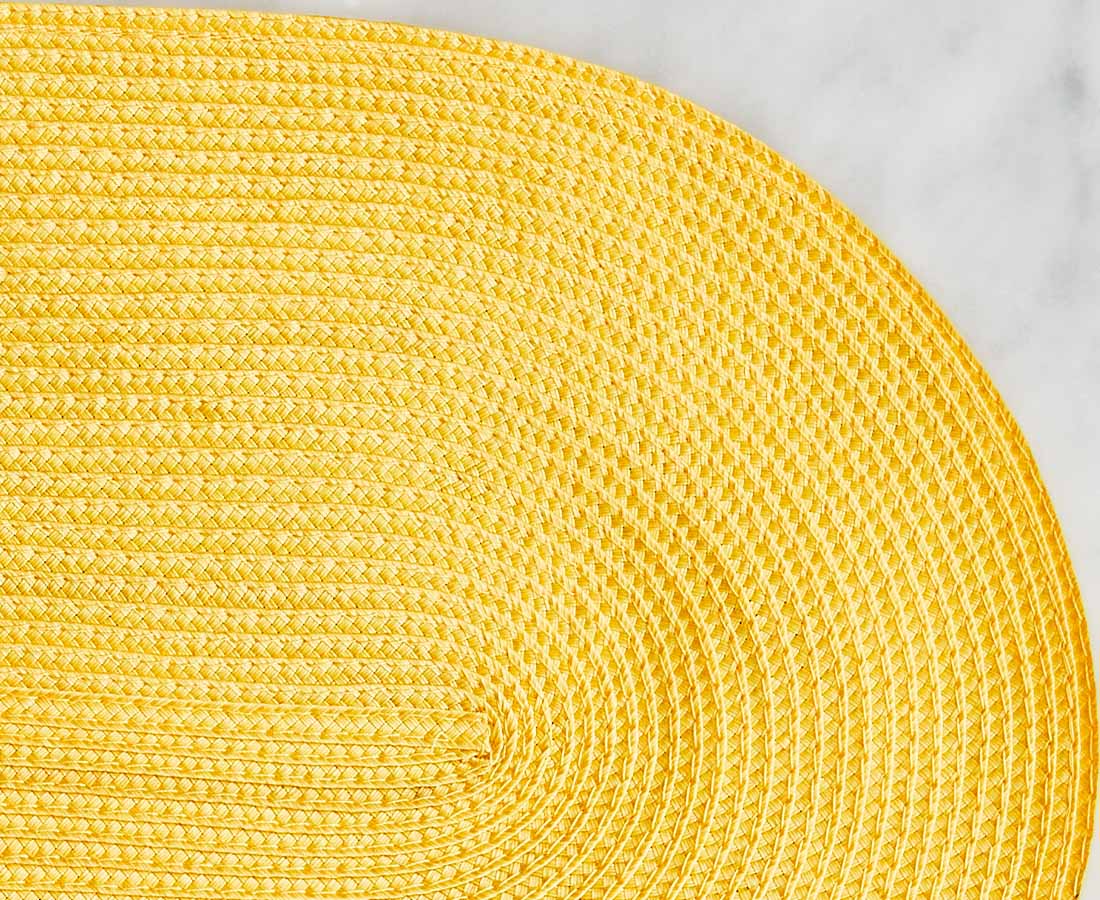 Ovale Placemat, Yellow
