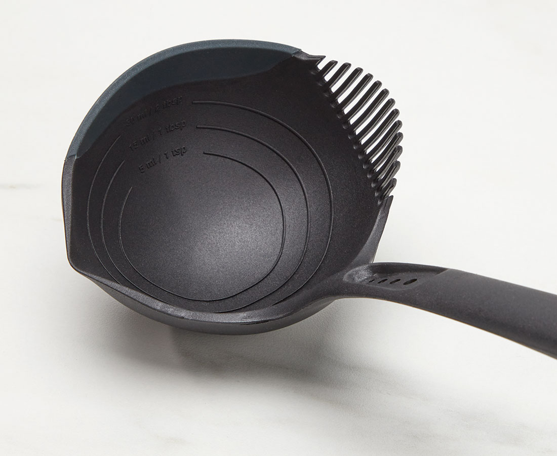 thinkkitchen Amara Silicone Ladle, Black