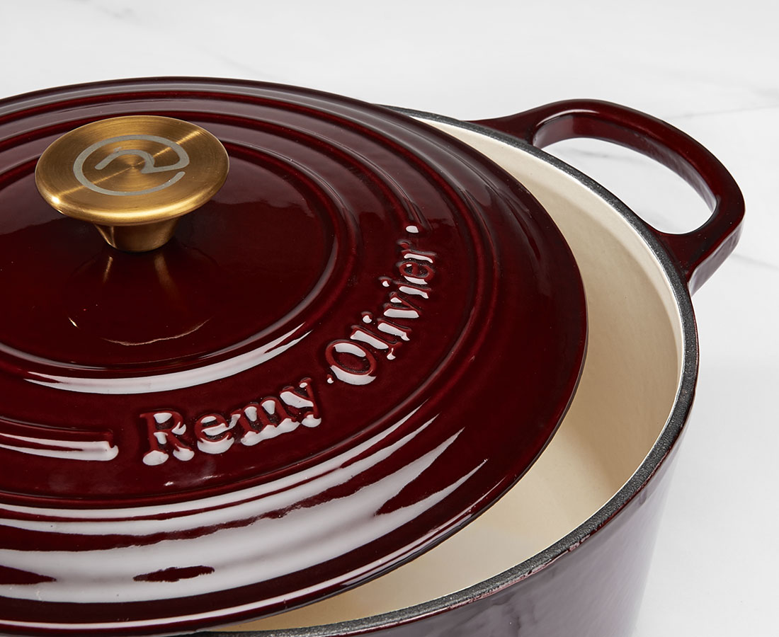 Remy Olivier Bordeaux Cast Iron Round Casserole, 4 L