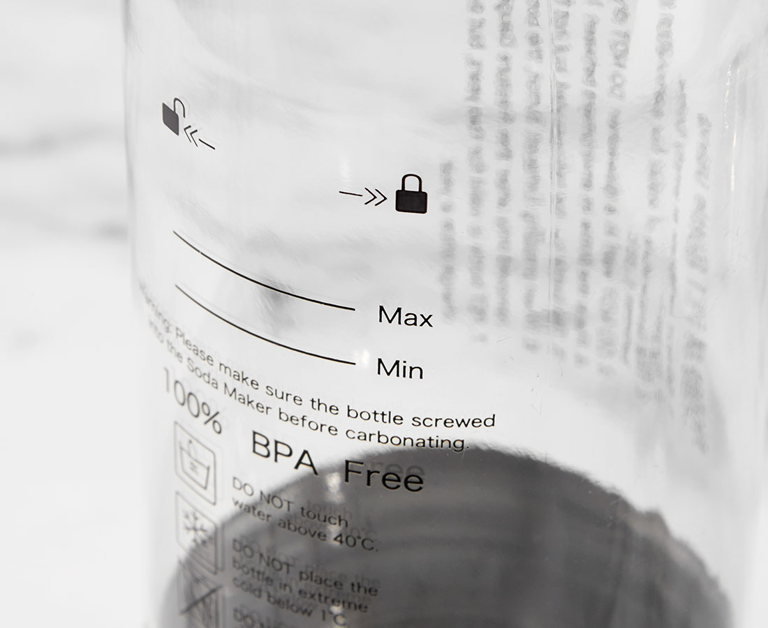 thinkkitchen Reusable Carbonating Bottle, 500 ml, Silver
