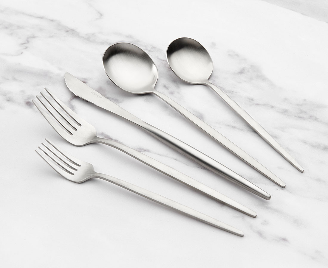 Maddy 20-Pc Flatware Set, Silver
