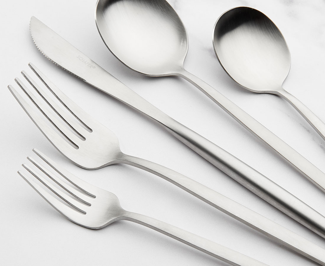 Maddy 20-Pc Flatware Set, Silver