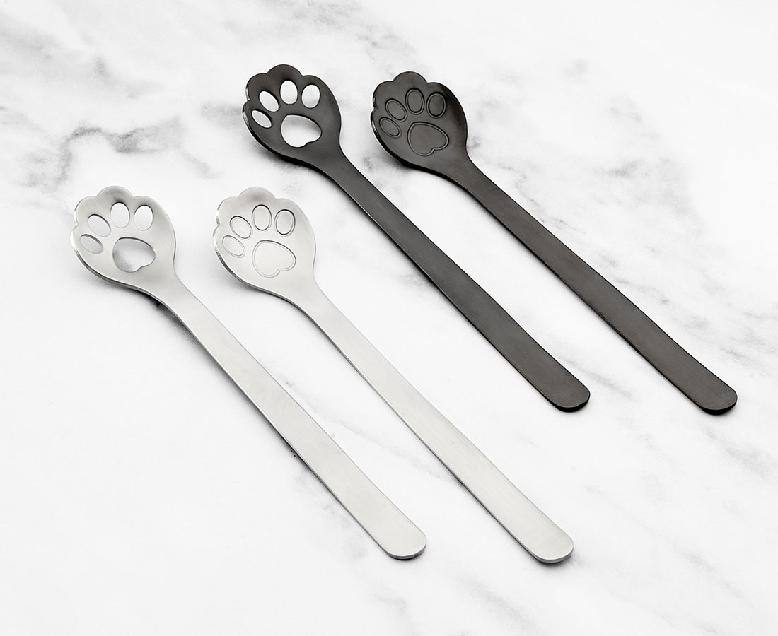 Paws Spoons Set, Set of 4