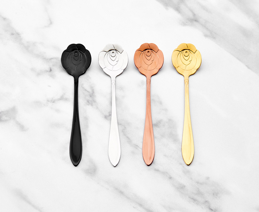 Flower Spoons, Set of 4