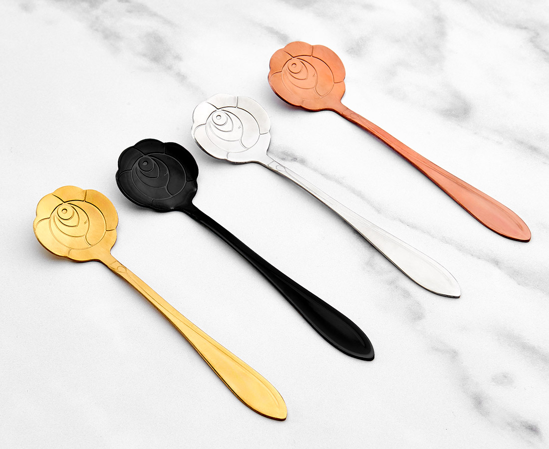 Flower Spoons, Set of 4