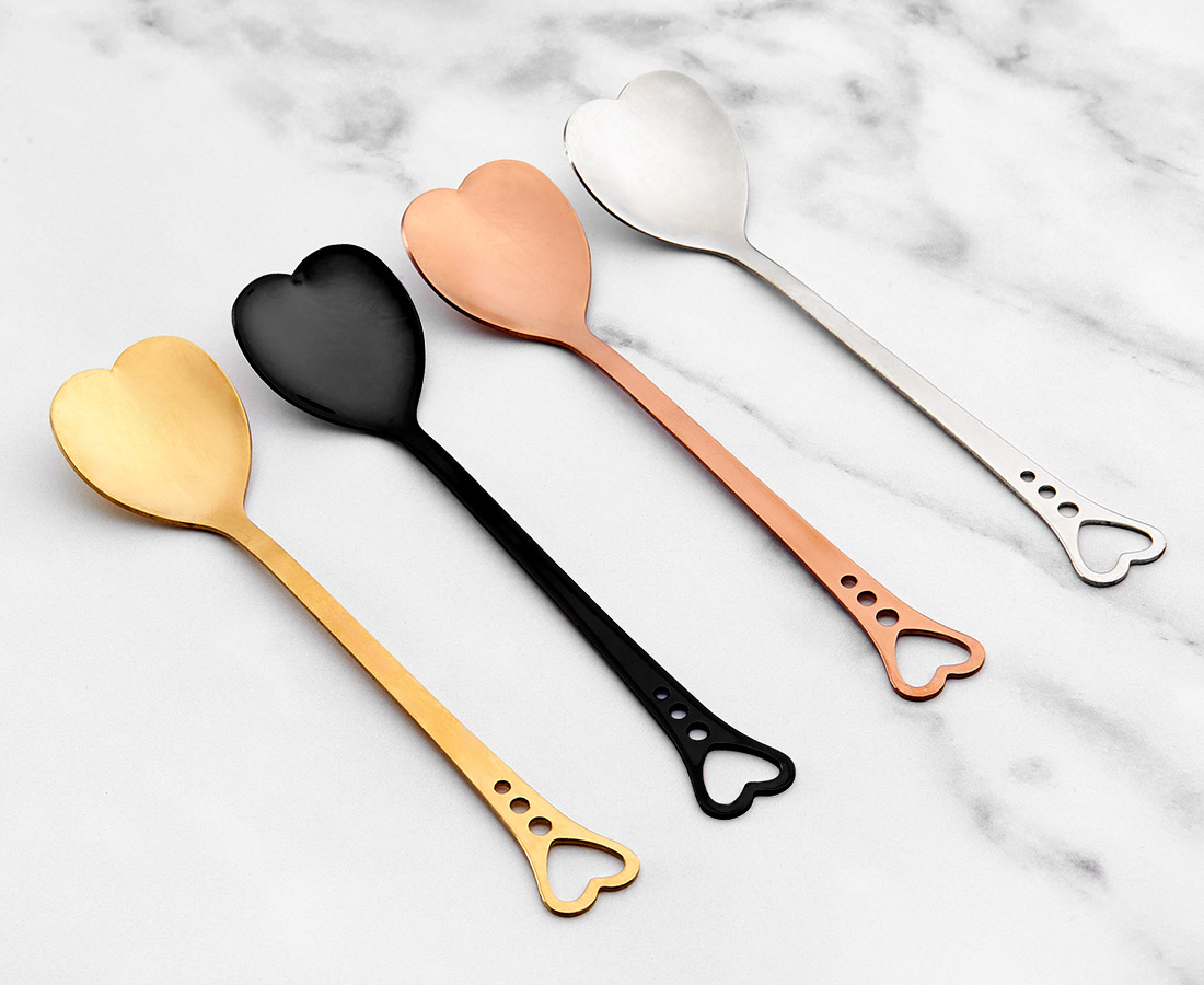 Heart Spoons, Set of 4