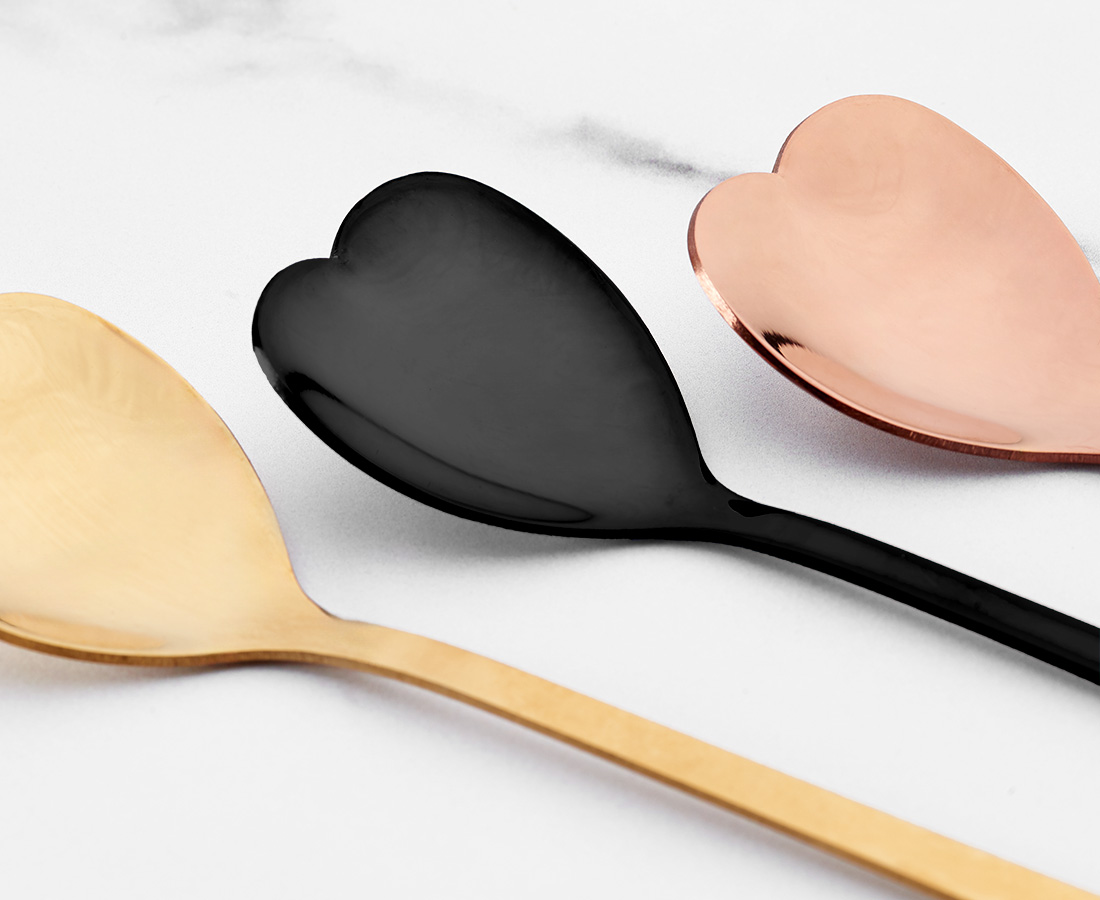 Heart Spoons, Set of 4