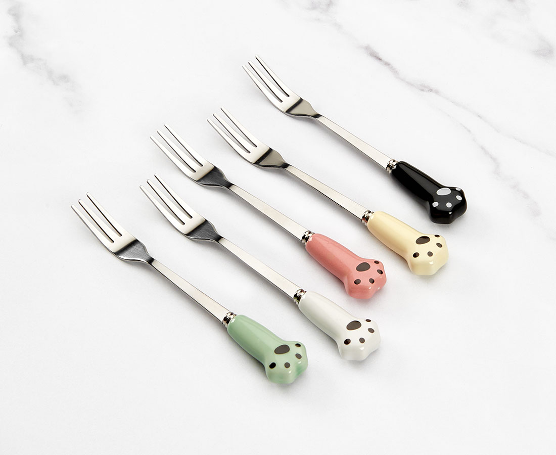 Paws Forks, Set of 5