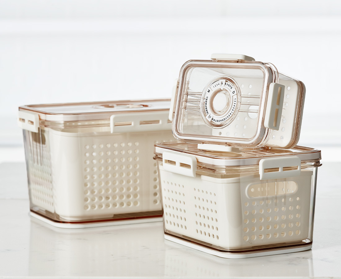Fresco Produce Bin with Date Tracker, Large