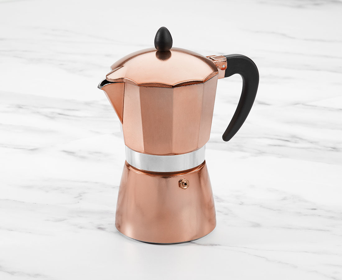 Java & Co. Oro Rosa Espresso Maker, Rose Gold, 300 ml