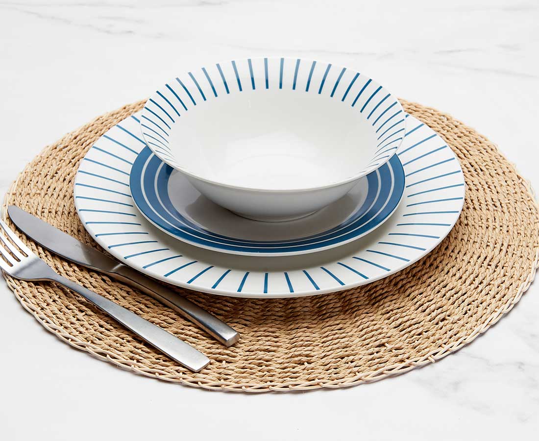 Sailer Blue 12-Pc Dinnerware Set