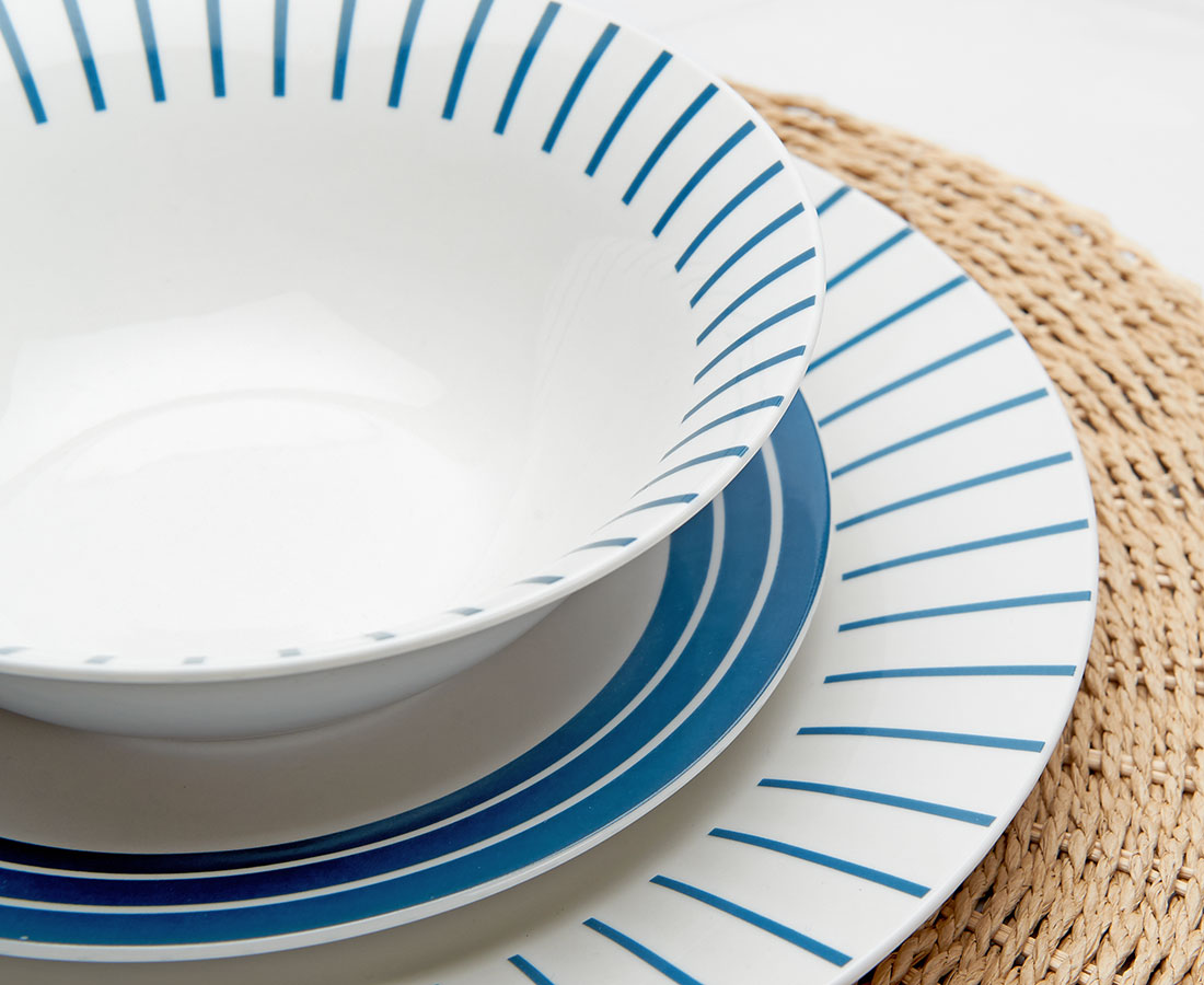 Sailer Blue 12-Pc Dinnerware Set