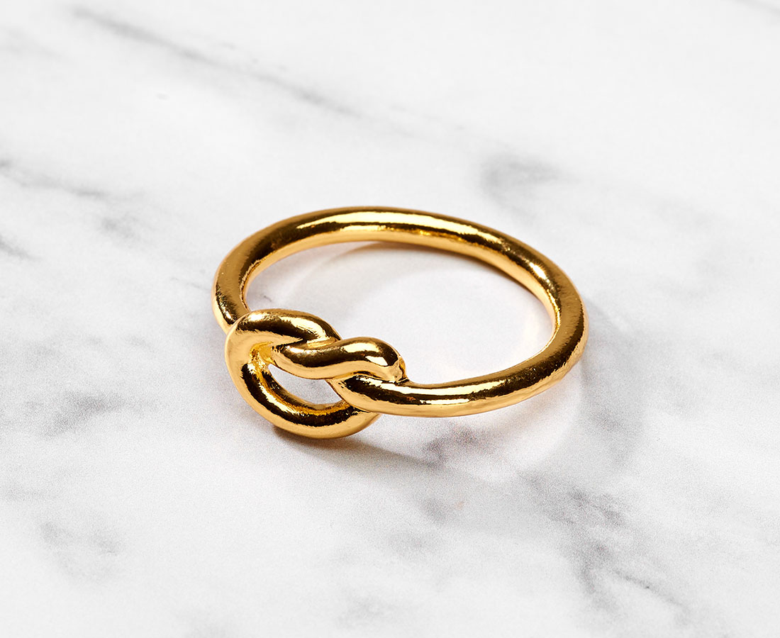 Love Knot Napkin Ring, Gold