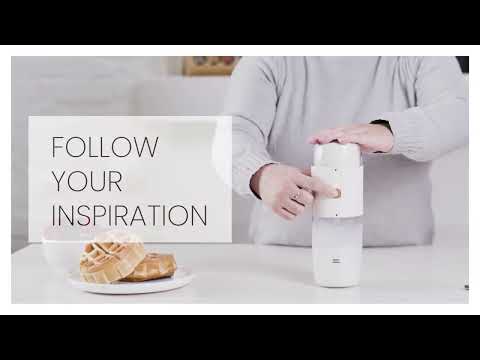 thinkkitchen Kaffe Latte Dual Cordless Coffee Grinder and Milk Frother, 45 W