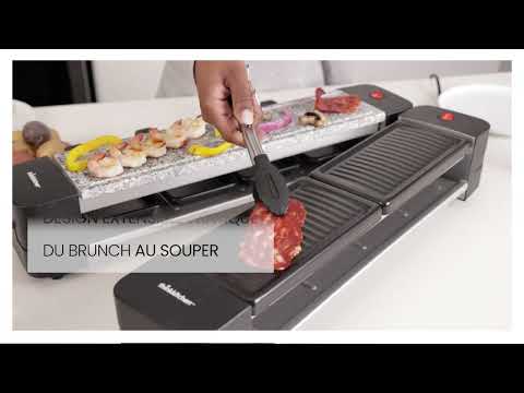 thinkkitchen Lugano Extendable Hot Stone, Grill & Raclette